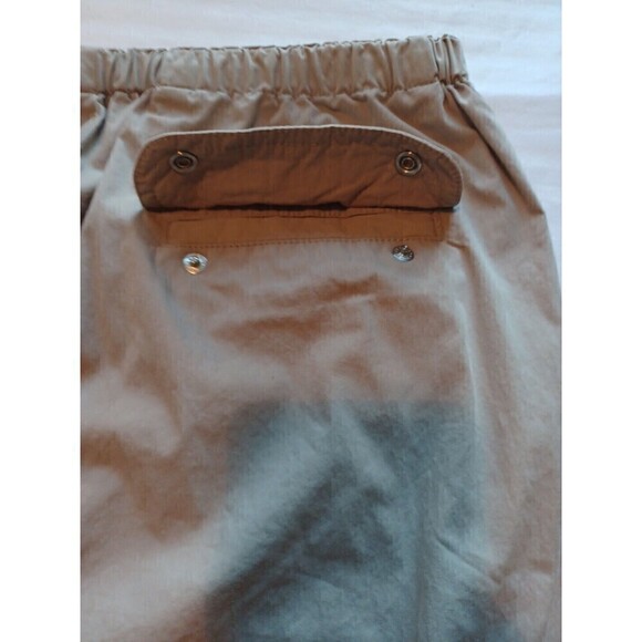 Eddie Bauer women's khaki capri pants M cotton nylon drawcord pockets outdoor - Picture 6 of 11